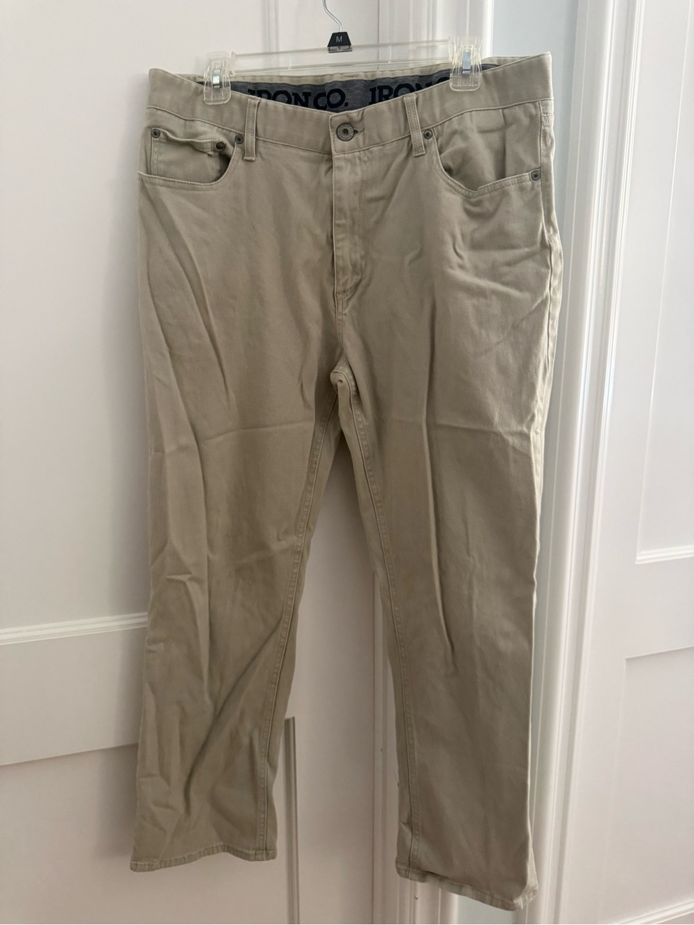Iron Co. Classic Straight Fit Chinos in Light Khaki